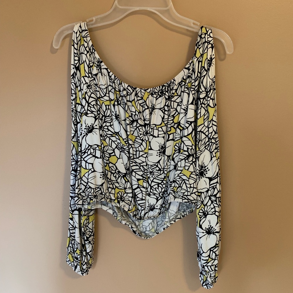 Floral long sleeve top